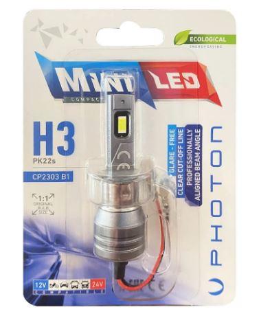 MINI H3 12-24V COMPACT LED (TEKLİ BLISTER)