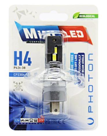 MINI H4 12-24V COMPACT LED (TEKLİ BLISTER)