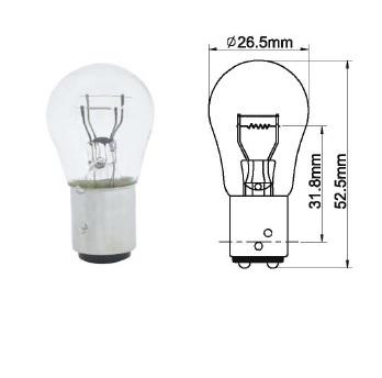 AMPUL 12V 1016 21/4W STOP/SİNYAL YAKIN TIRNAK