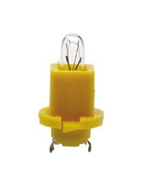 AMPUL DİPSİZ 24V 1.2W SOKETLİ (TABAN:EBS-R4 SARI)