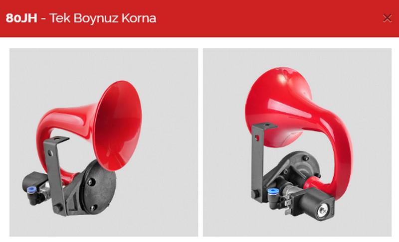 TEK BORULU HAVALI KORNA 24V (UNICHORN / TEK BOYNUZ