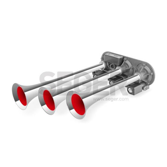 KORNA ÜÇ BORULU 8 SES KOMBİNASYONLU 12V(MEHTER KOR